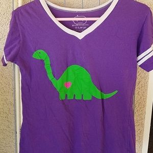 GOODIE TWO SLEEVES Dinosaur Heart T Shirt